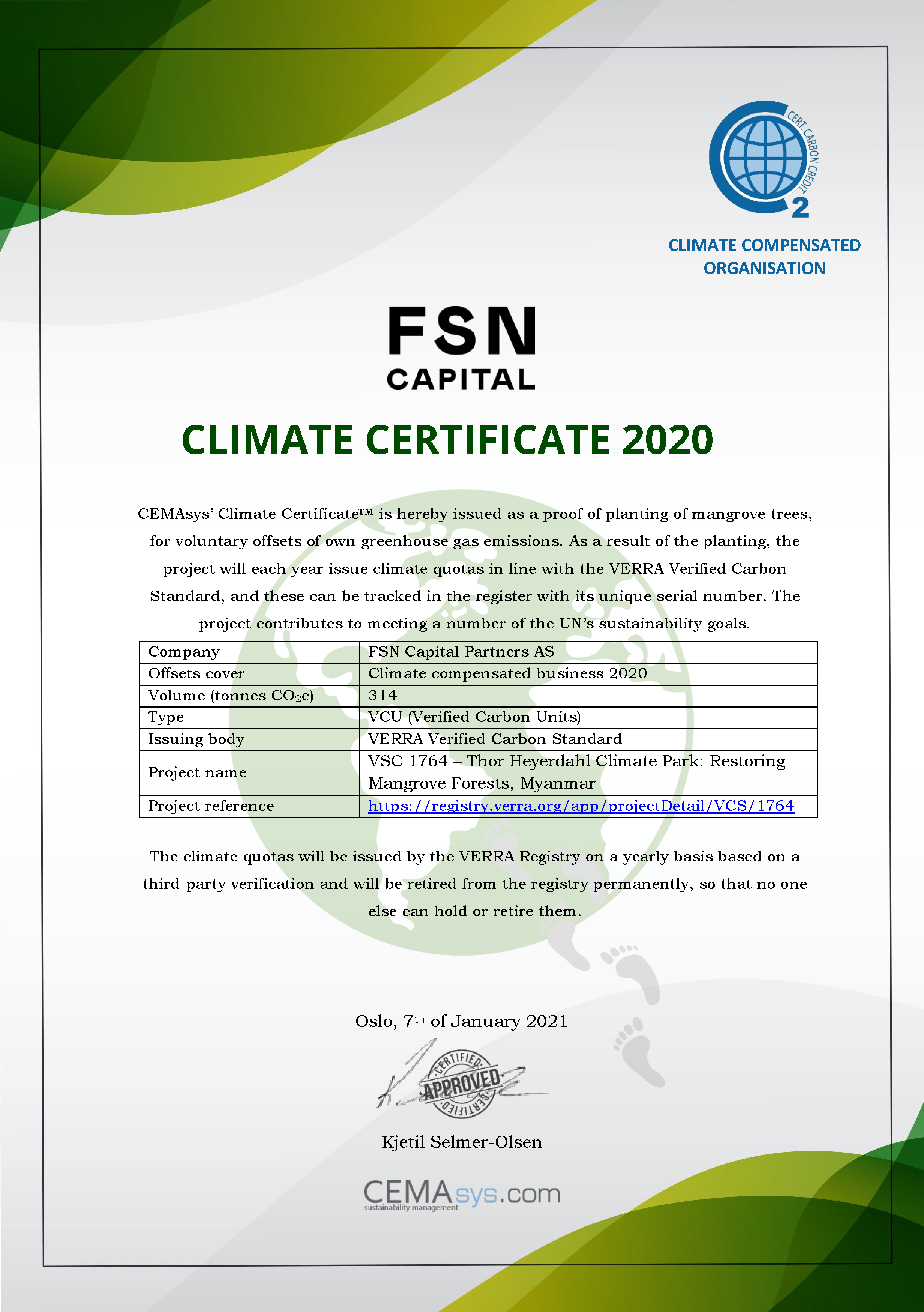 Climate certificate FSN Capital Partners AS 2020_Page_1